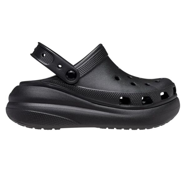Men’s Crocs Classic Black Platform Crush Clogs Size 13 - Picture 1 of 12